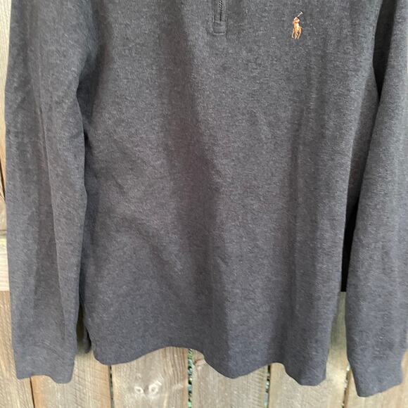 Polo Ralph Lauren Pullover Sweater 1/4 Zip Classics Mock Neck Gray Small NWT - Picture 4 of 8